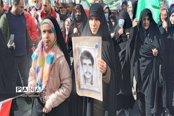 راهپیمایی بیست و دو بهمن در شهرستان علی‌آباد