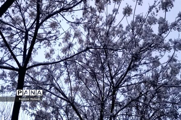 غروب زیبای روزبرفی درشهرستان اسلامشهر