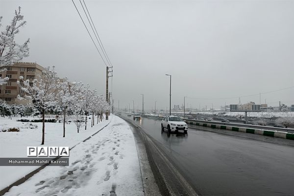 بارش شدید برف در تهران