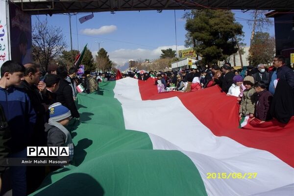 راهپیمایی چهل و چهارمین بهار انقلاب در سمنان -1