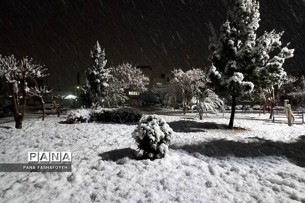 بارش برف زمستانی در فشافویه