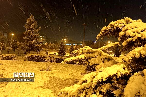 بارش برف زمستانی در فشافویه
