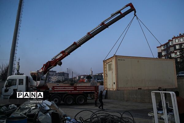 برپایی بیمارستان سیار ارتش جمهوری اسلامی ایران در جنوب ترکیه