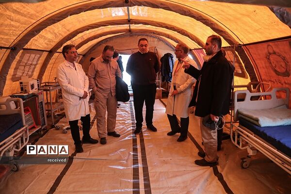 برپایی بیمارستان سیار ارتش جمهوری اسلامی ایران در جنوب ترکیه