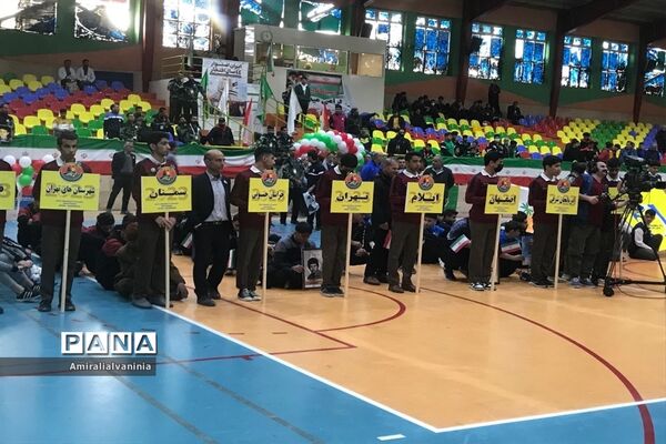 برگزاری مراسم افتتاحیه سی‌و‌نهمین دوره مسابقات فوتبال پسران دوره دوم متوسطه سراسر کشور در آبادان