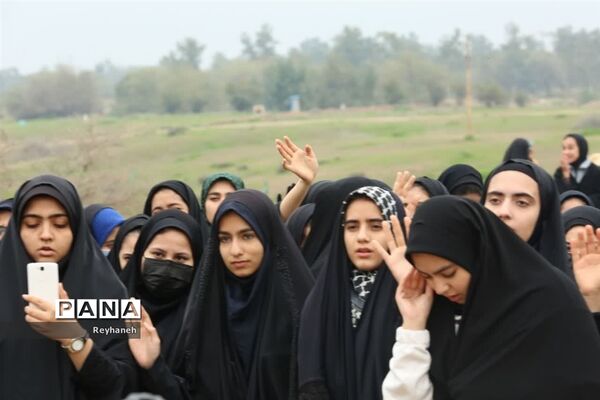 حضور دانش‌آموزان منطقه جوادآباد در اردوی راهیان نور