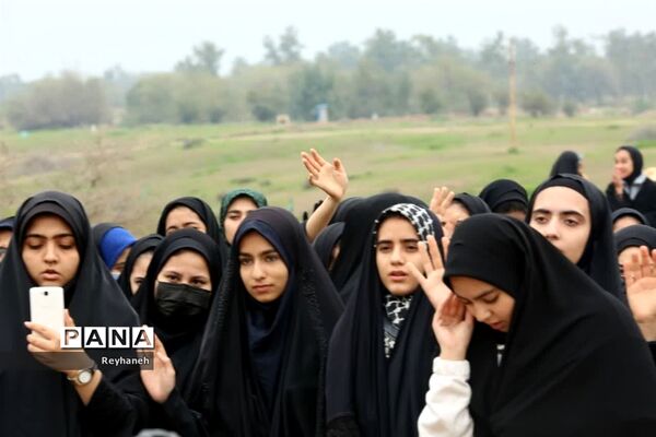 حضور دانش‌آموزان منطقه جوادآباد در اردوی راهیان نور