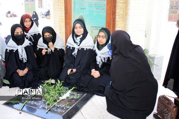 اعزام دانش‌آموزان دختر شهرستان بوشهر به مناطق عملیاتی جنوب