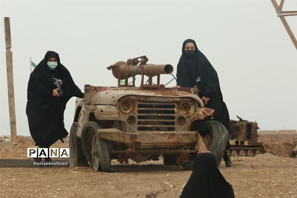 بازدید دانش‌آموزان اردوهای راهیان‌نوراز منطقه جنگی