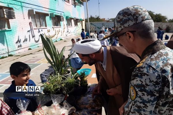 برگزاری بازارچه دانش‌آموزی در دبستان شهید قرنی پدافند هوایی بهبهان