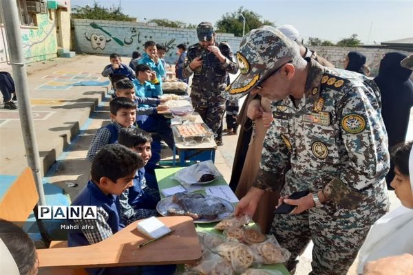 برگزاری بازارچه دانش‌آموزی در دبستان شهید قرنی پدافند هوایی بهبهان