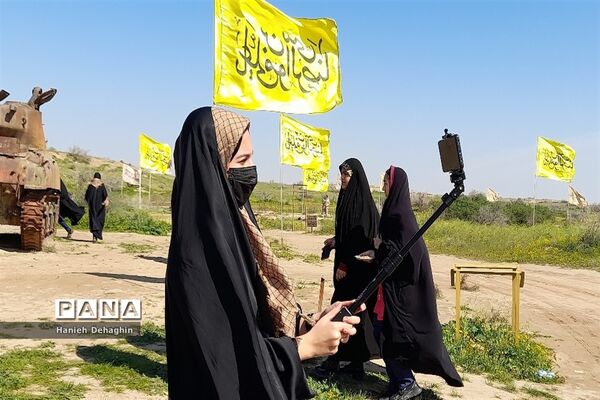 بازدید زائران راهیان نور از اماکن عملیات دفاع مقدس در خوزستان