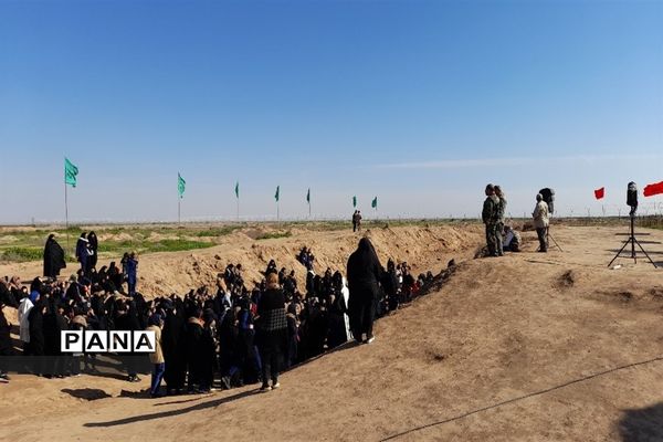 بازدید زائران راهیان نور از اماکن عملیات دفاع مقدس در خوزستان