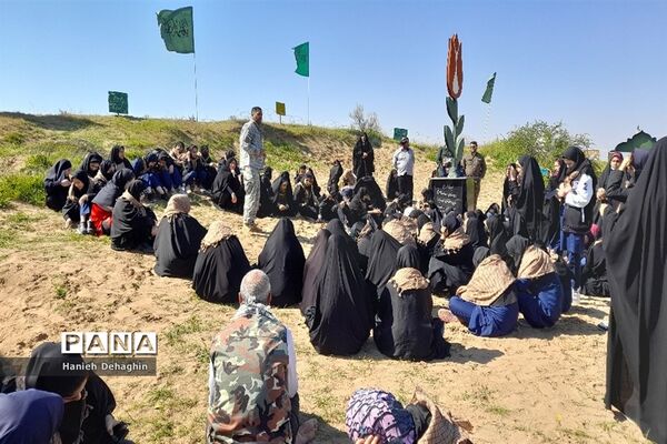بازدید زائران راهیان نور از اماکن عملیات دفاع مقدس در خوزستان