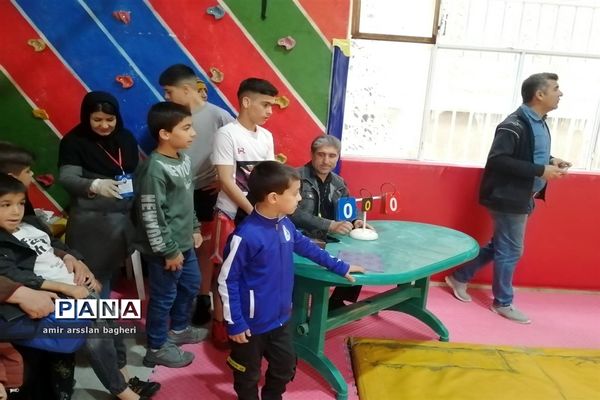 مسابقات کشتی آزاد و فرنگی دانش‌آموزی ناحیه 4 شیراز در رده سنی نونهالان