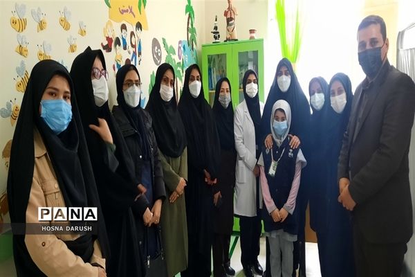 افتتاحیه اتاق بهداشت در دبستان شهدای پشم‌بافی توس ناحیه ۷مشهد