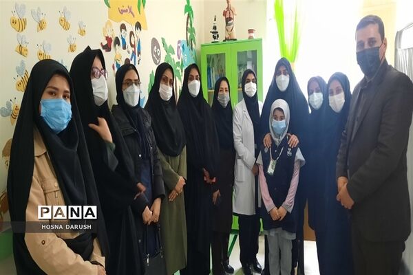 افتتاحیه اتاق بهداشت در دبستان شهدای پشم‌بافی توس ناحیه ۷مشهد