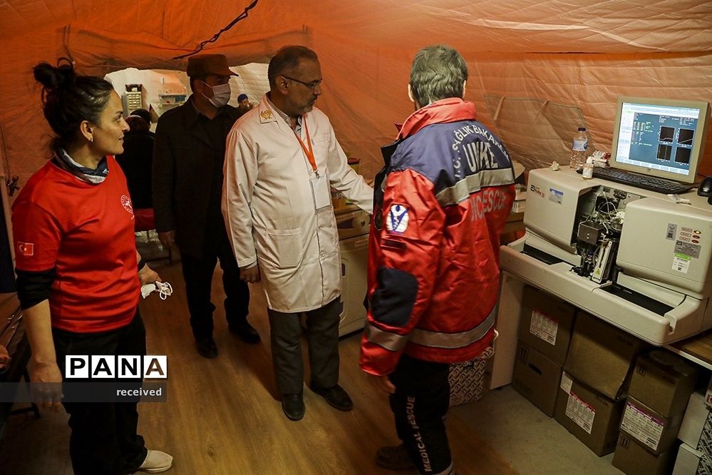 برپایی بیمارستان سیار ارتش جمهوری اسلامی ایران در جنوب ترکیه