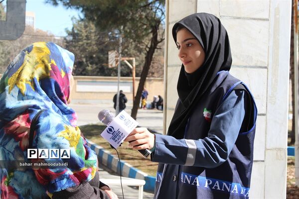 مراسم بدرقه کاروان زیارت اولی‌های دانش‌آموزی مشهد الرضا(ع)