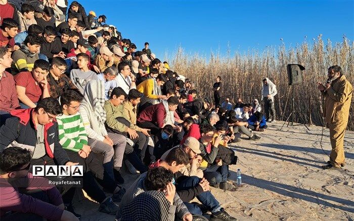 اردوی پیشرفت نورانی با حضور دانش‌آموزان سمپادی در نهر خین