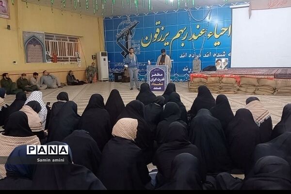 حضور دانش‌آموزان دختر رودهن در اردوگاه شهید  رستگار در اردوی راهیان نور
