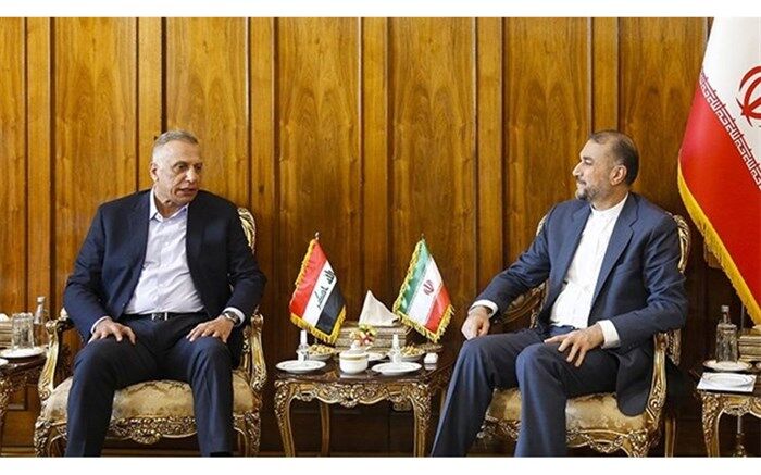 مصطفی الکاظمی با امیرعبداللهیان در تهران دیدار کرد