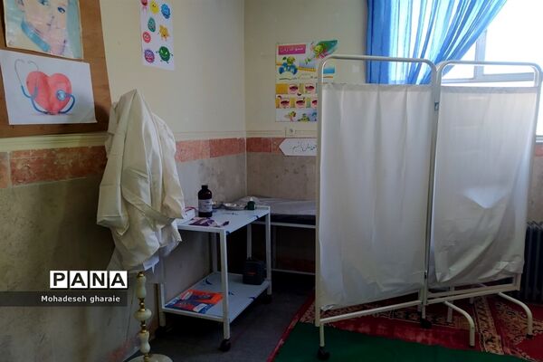 افتتاح اتاق بهداشت در مدرسه نوشین بختیاری بخش جوادآباد