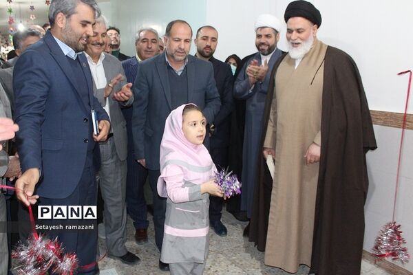 افتتاحیه مدرسه خیرساز سه کلاسه الحاقی مدرسه سامنی  در روستای احمد آباد بهارستان 2
