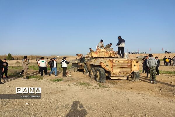 حضور پر شور دانش‌آموزان پسر استان فارس در اردوی راهیان نور