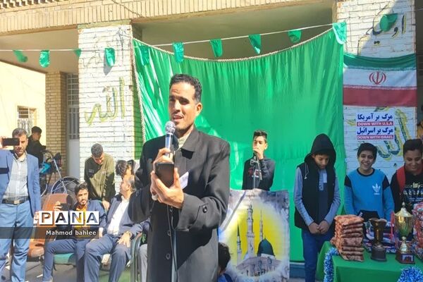مراسم اعیاد شعبانیه در مدارس شادگان