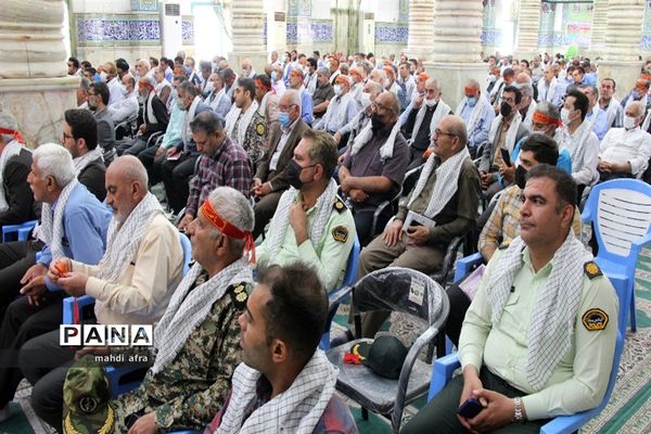 تجلیل از پیشکسوتان عرصه دفاع مقدس شهرستان بهبهان با حضور وبیناری مقام معظم رهبری (مدظله العالی)