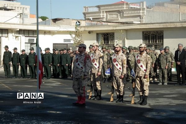 مراسم صبحگاه مشترک در اداره آموزش و پرورش، کاشمر