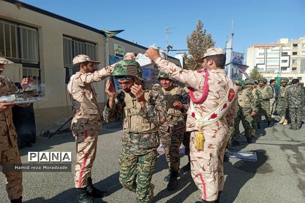 مراسم صبحگاه مشترک در اداره آموزش و پرورش، کاشمر