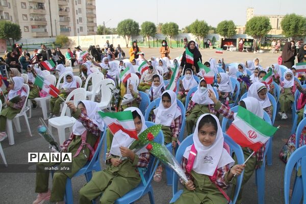 نواختن زنگ استانی شکوفه‌های حسینی در بهبهان