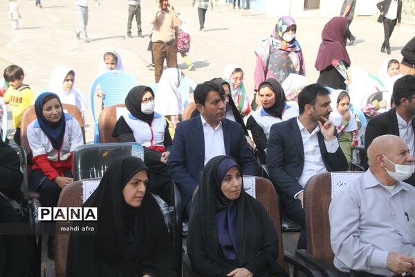 نواختن زنگ استانی شکوفه‌های حسینی در بهبهان