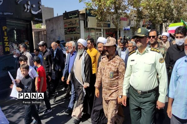 تظاهرات مردم کاشمر در محکومیت اشرار و فتنه‌گران