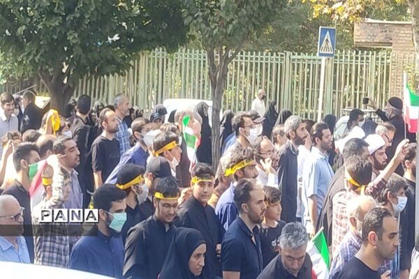 راهپیمایی مردمی علیه اغتشاشگران در تمامی نواحی و مناطق استان البرز