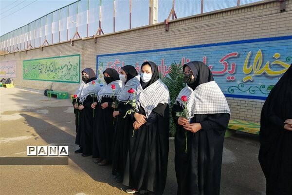 وداع با شهید گمنام در دبیرستان سروش