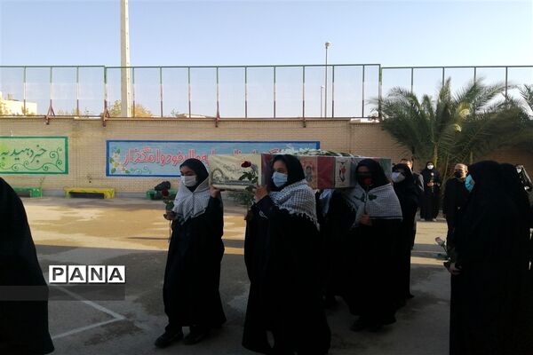 وداع با شهید گمنام در دبیرستان سروش