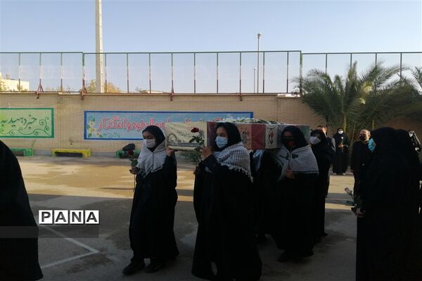 وداع با شهید گمنام در دبیرستان سروش