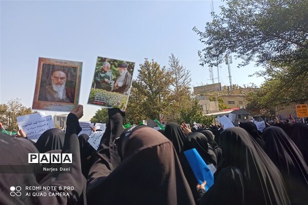 راهپیمایی علیه اقدامات آشوبگرانه