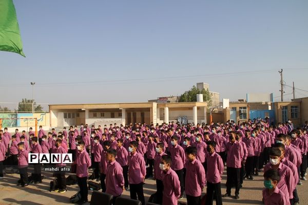 زنگ نمادین بازگشایی مدارس در شهرستان بهبهان