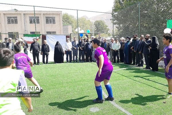 افتتاحیه زمین چمن شهید‌میریعقوبی روستای سادات محله رودهن