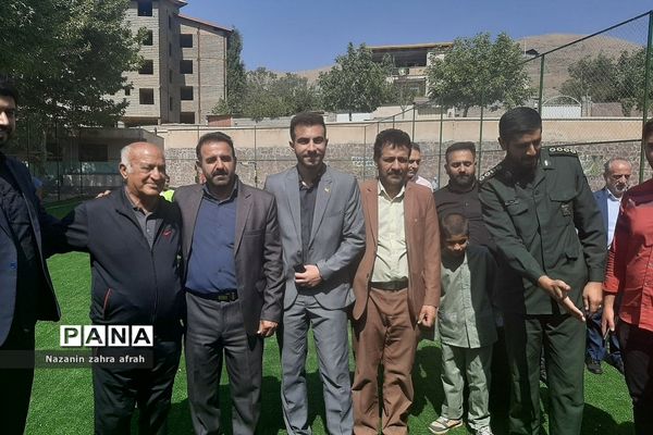 افتتاحیه زمین چمن شهید‌میریعقوبی روستای سادات محله رودهن