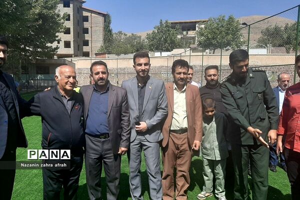افتتاحیه زمین چمن شهید‌میریعقوبی روستای سادات محله رودهن