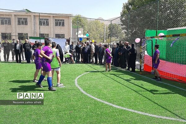 افتتاحیه زمین چمن شهید‌میریعقوبی روستای سادات محله رودهن