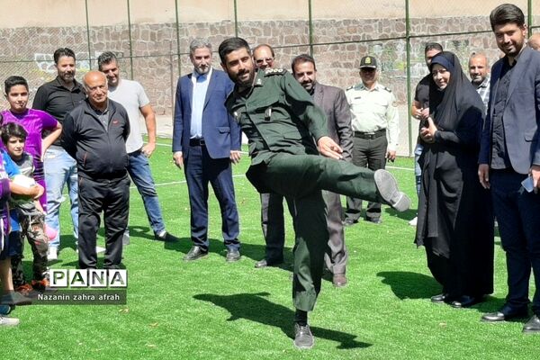 افتتاحیه زمین چمن شهید‌میریعقوبی روستای سادات محله رودهن