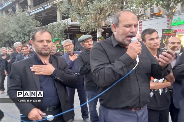 دسته‌های عزاداری مشهد در روز شهادت امام رضا(ع)
