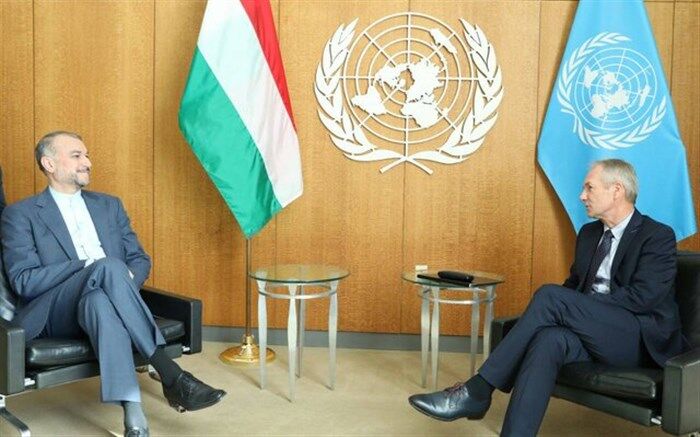 توضیح وزارت خارجه درباره پرچم دیدار امیرعبداللهیان با رئیس مجمع عمومی سازمان ملل