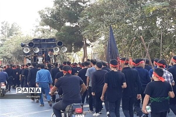کاروان پیاده وارثان حماسه خونین اردهال رهسپار مشهد اردهال کاشان شد